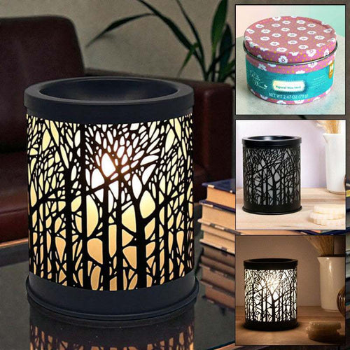 Electric Aroma Lamp Fragrance Diffuser Wax Tart Warmer and Oil Burner plus Scented Wax Melts