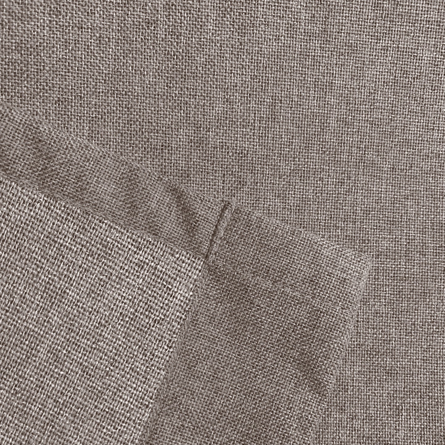 2pcs Linen Textured Blackout Curtains – Linen-Look Coated Thick Fabric Grommet Top Drapes for Bedroom & Living Room, Noise Reducing Energy Saving Window Panels for Home Decor 135GSM