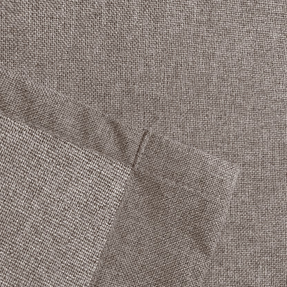 2pcs Linen Textured Blackout Curtains – Linen-Look Coated Thick Fabric Grommet Top Drapes for Bedroom & Living Room, Noise Reducing Energy Saving Window Panels for Home Decor 135GSM