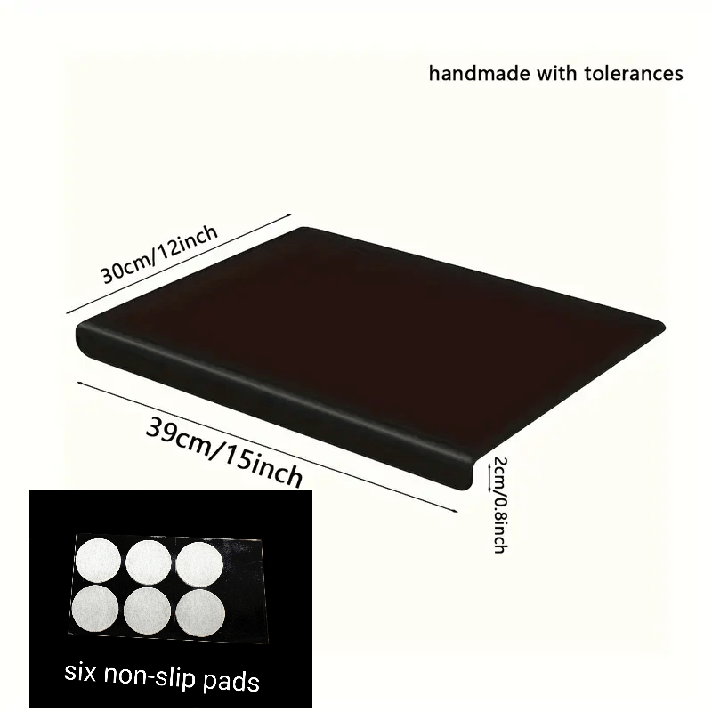 1pc Large Black High-Tenacity Cutting Board, Chopping Board, six non-slip pads, Prevents slipping caused by chopping or water stains for enhanced stability. Kitchen Home Restaurant, Countertop Protection Cutting Board, Fruit Cutting Board, Kitchen Utensil