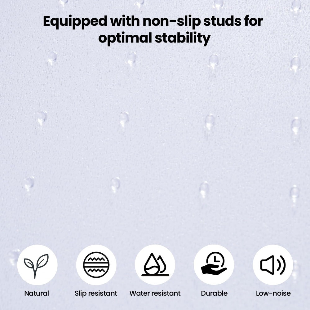 PVC Clear Chair Mat Non Slip Office Chair Desk Mat Floor Computer Carpet Protector Plastic Clear