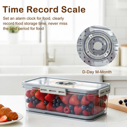 1pc Bread Box, Countertop Airtight Loaf Bread Storage Container With Lid, Portable And Leak Proof Food Sealed Box, For Bread, Toast, Fruit And Vegetable, Kitchen Organizers And Storage, Kitchen Accessories (30.5 cm × 15.75 cm × 15.5 cm)