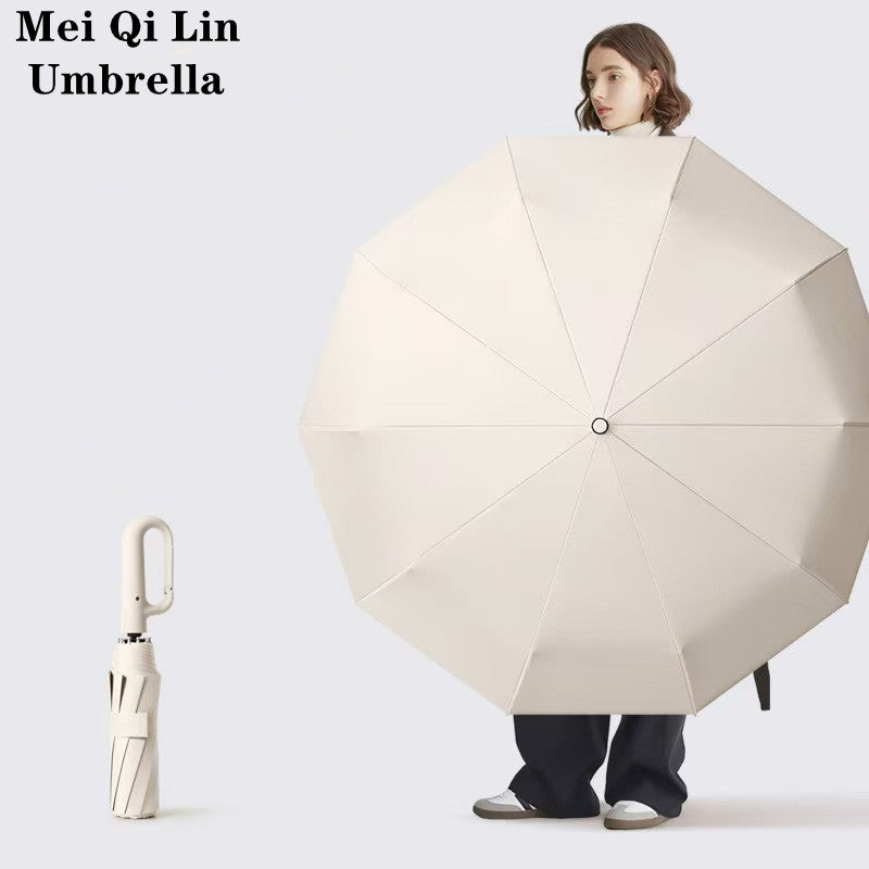 Fully Automatic Buckle Folding Umbrella, 2 Discounted Sets, And Shading, Suitable for Men And Women, Travel Umbrella, with a Diameter of 106Cm/41.2-Inch When Opened, Sturdy And Durable, Personalized High-Quality Umbrella