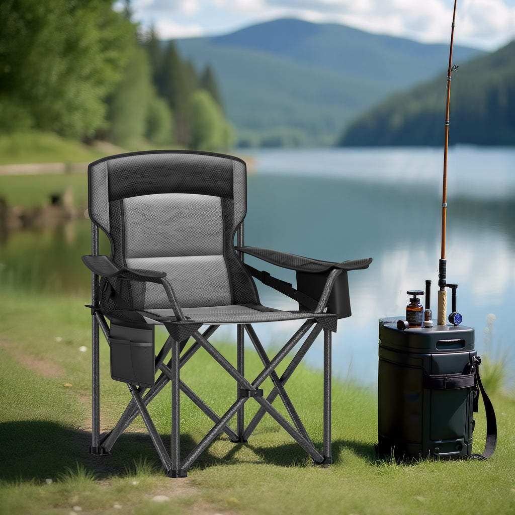 Oversized Folding Camping Chair - Lumbar Support Design