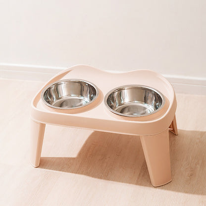 Raised Dog Feeding Station with 2 Stainless Steel Bowls – Adjustable Height Elevated Dog Bowl Stand, Non-Slip Base, Ideal for Large Dogs & Joint Support