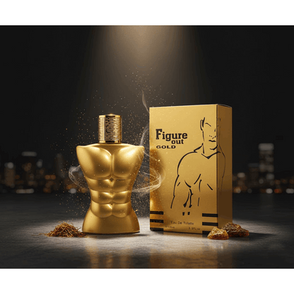Premium Long Lasting Perfume For Men - FIGURE OUT GOLD Men'S EDT 100ml Spray | Aromatic Experience Irresistible High-Quality Fragrance for the Modern Man | Premium Saffron & Amberwood Notes | Masculine, Elegant, & Exclusive Scent for Him To Attract Women