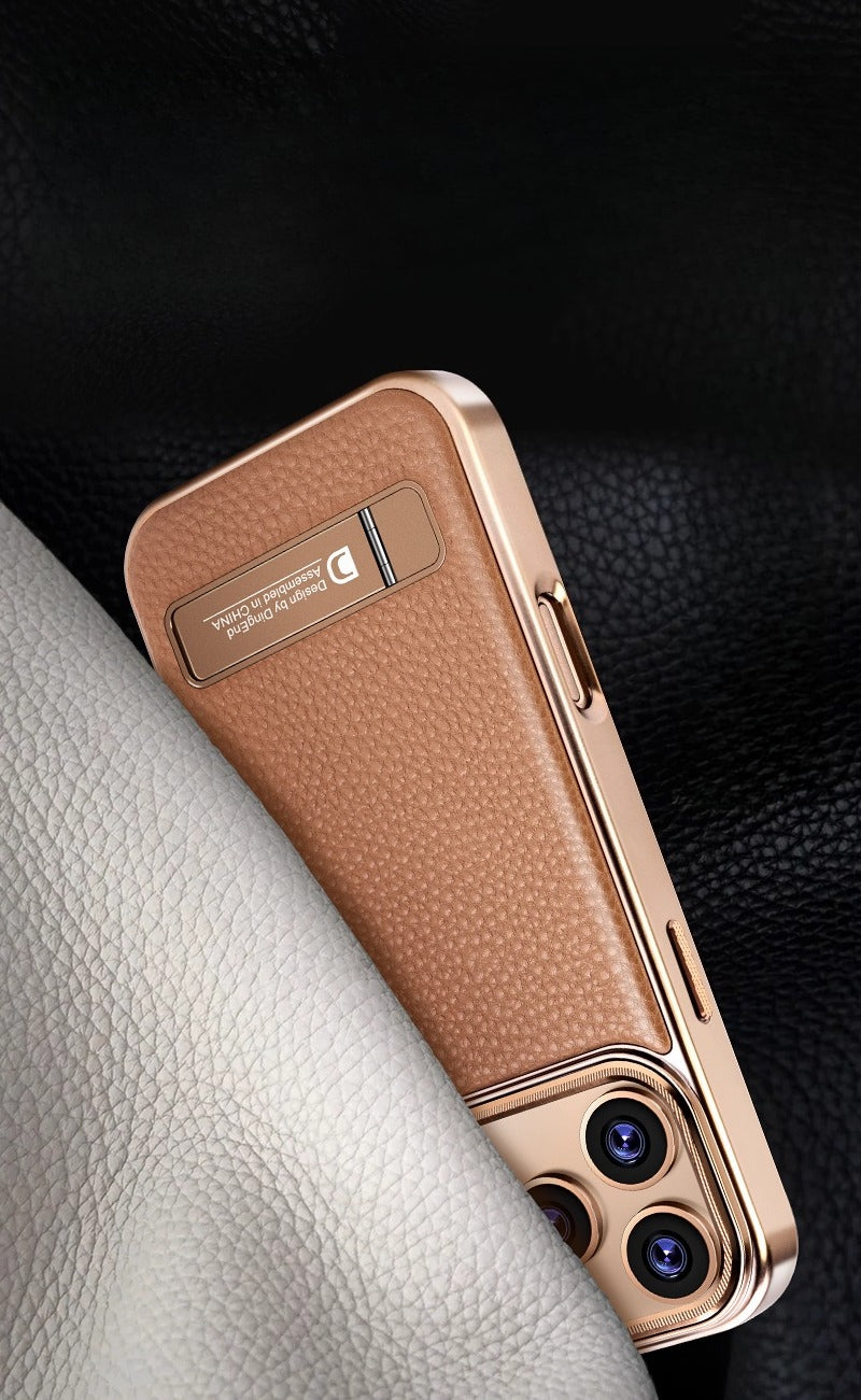Solid Colour Magnetic Men’s iPhone Case – Anti-Drop Luxury Protective Cover for iPhone 16 Pro & 17 Pro Max
