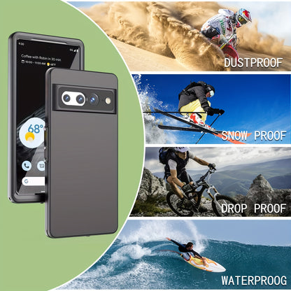 For Google Pixel 7 8 Pro 7A 8A - IP68 Waterproof Case 360° Full Body Case Shockproof Dustproof Drop-proof Built-in Screen Protector Phone Case