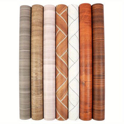 Quality Back Sticky Wall Stickers 61cm x 10M, Self-Adhesive Waterproof Vinyl Flooring Roll, Easy DIY Light Wood Plank Design, Wear-Resistant, Peel and Stick Floor & Wall Paper for Quick Home Renovation, Ideal for Living Room, Kitchen, Bathroom
