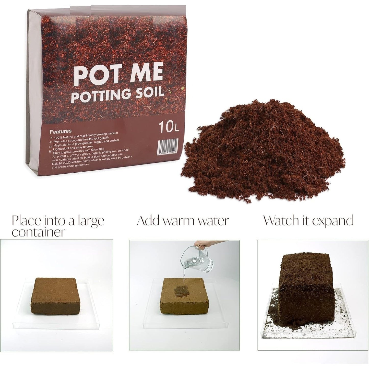 10L All/ Multi-Purpose Compost Soil – Compost Mix for Potting, Growing Garden, Outdoor, Indoor Seed Plants
