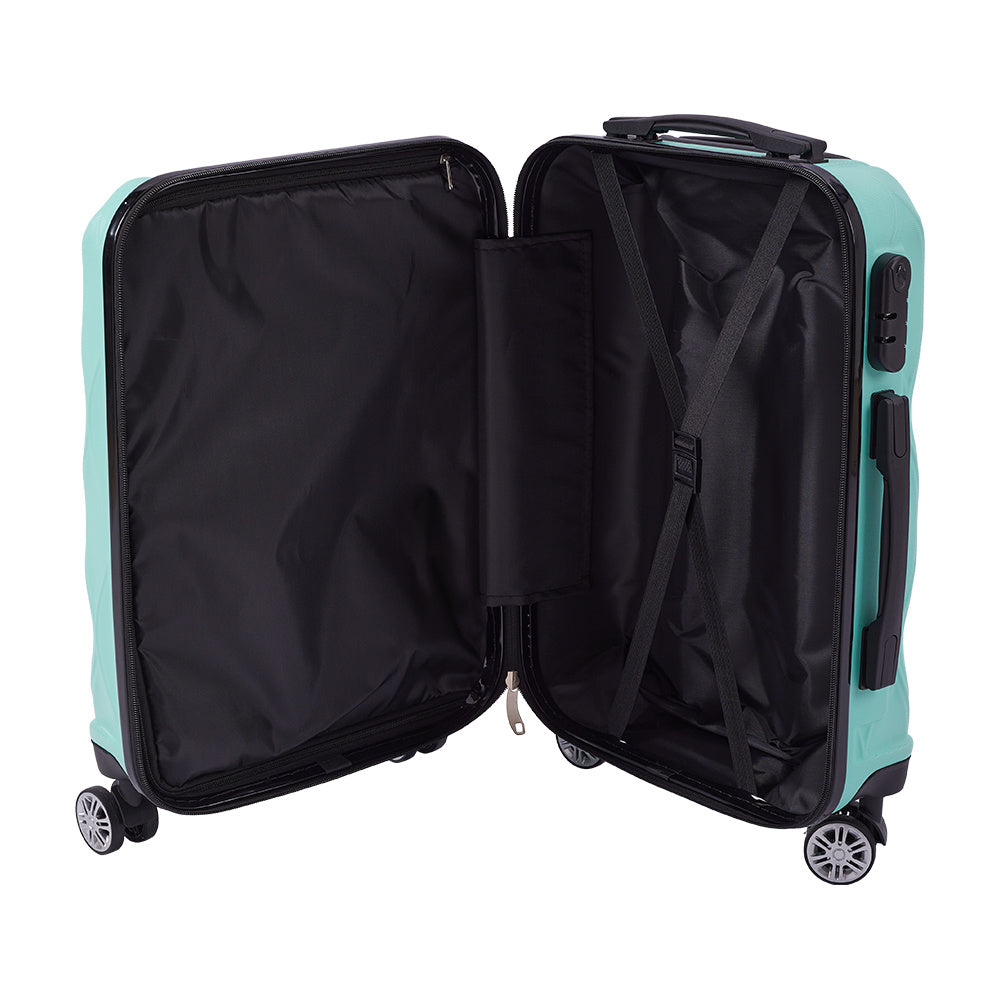 Luggage Sets of 2 Piece, Suitcase Set, Cabin Suitcase with Wheels, Hand Luggage Suitcase and Toiletry Bag with Beauty Case, 20''+14'' Inch