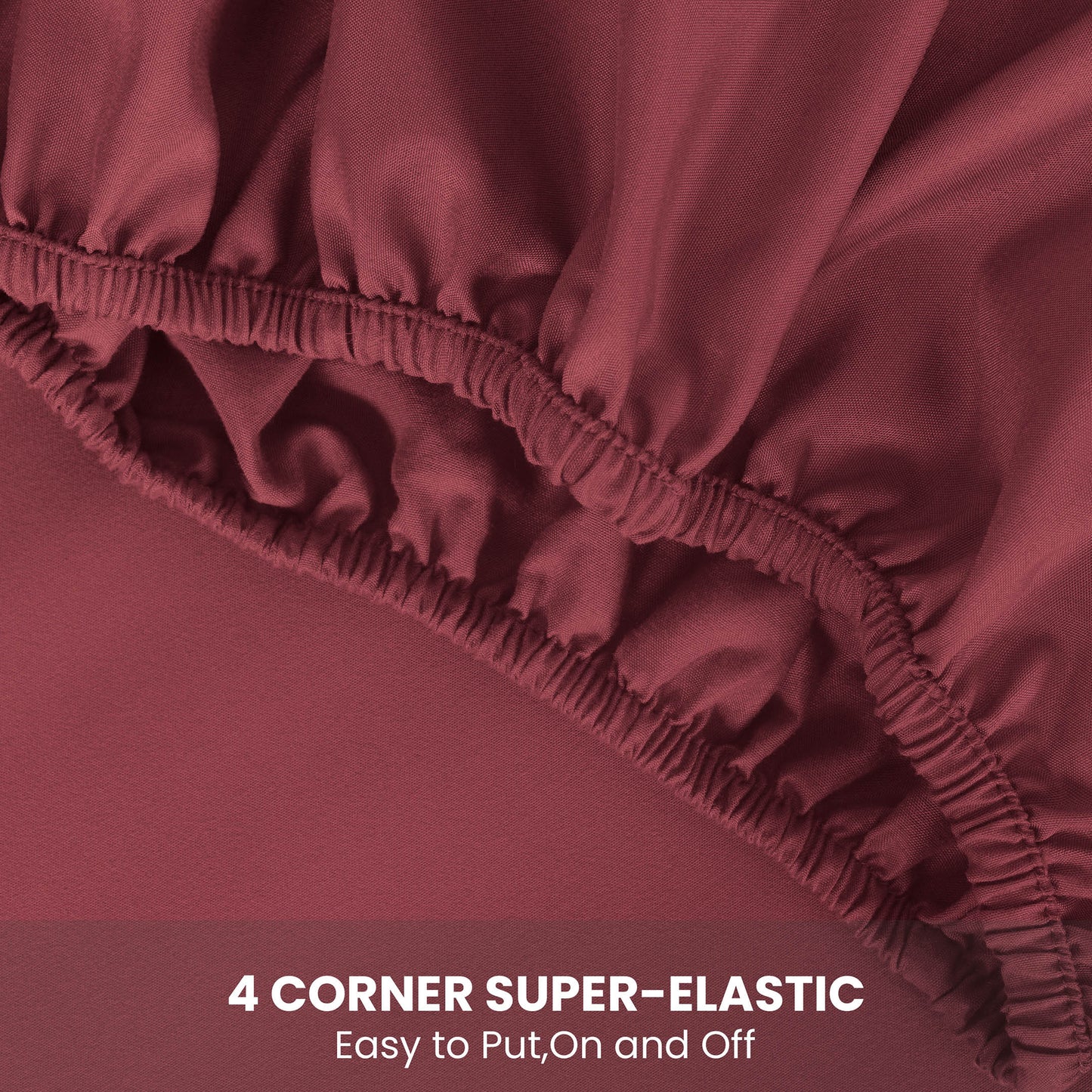 Waterproof Fitted Bed Sheet Deep Pocket Mattress Protector Cover | Soft Breathable Noiseless Fitted Sheet for Bedroom, Hotel & Home | Machine Washable Elastic Bed Cover Fits Up to 30cm Mattress