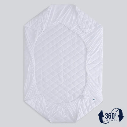 4B Quilted Waterproof Mattress Protector Extra Deep 30cm with Quilted Top Layer and All-Around Elastic, Designed for Stable Mattress Fit and Easy Maintenance, Suitable for Home Use, Guest Rooms and Let Properties, Available in Single Small Double 4FT Doub