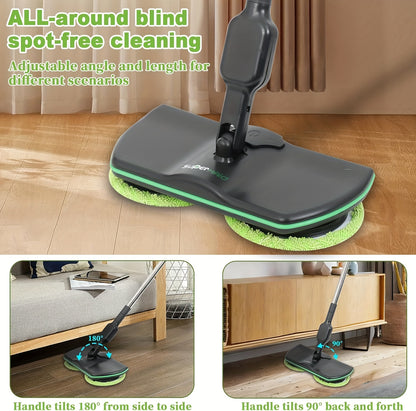 Cordless Electric Mop, Floor Cleaning Electric Mop, Electric Cordless Floor Cleaner Scrubber Sweeper Polisher Mop Set