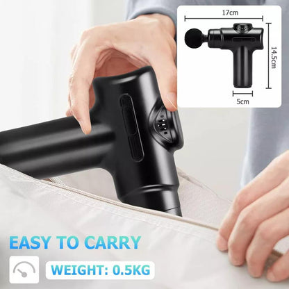 Mini Portable Muscle Relaxation Neck Massager, Fascia Gun, Mini Portable Muscle Relaxation Neck Massager with Lithium Battery, USB Charged, Neck Massager, Professional-Grade Fascial Gun for Whole Body Massage, USB Charged, Massage Device, Compact Design,