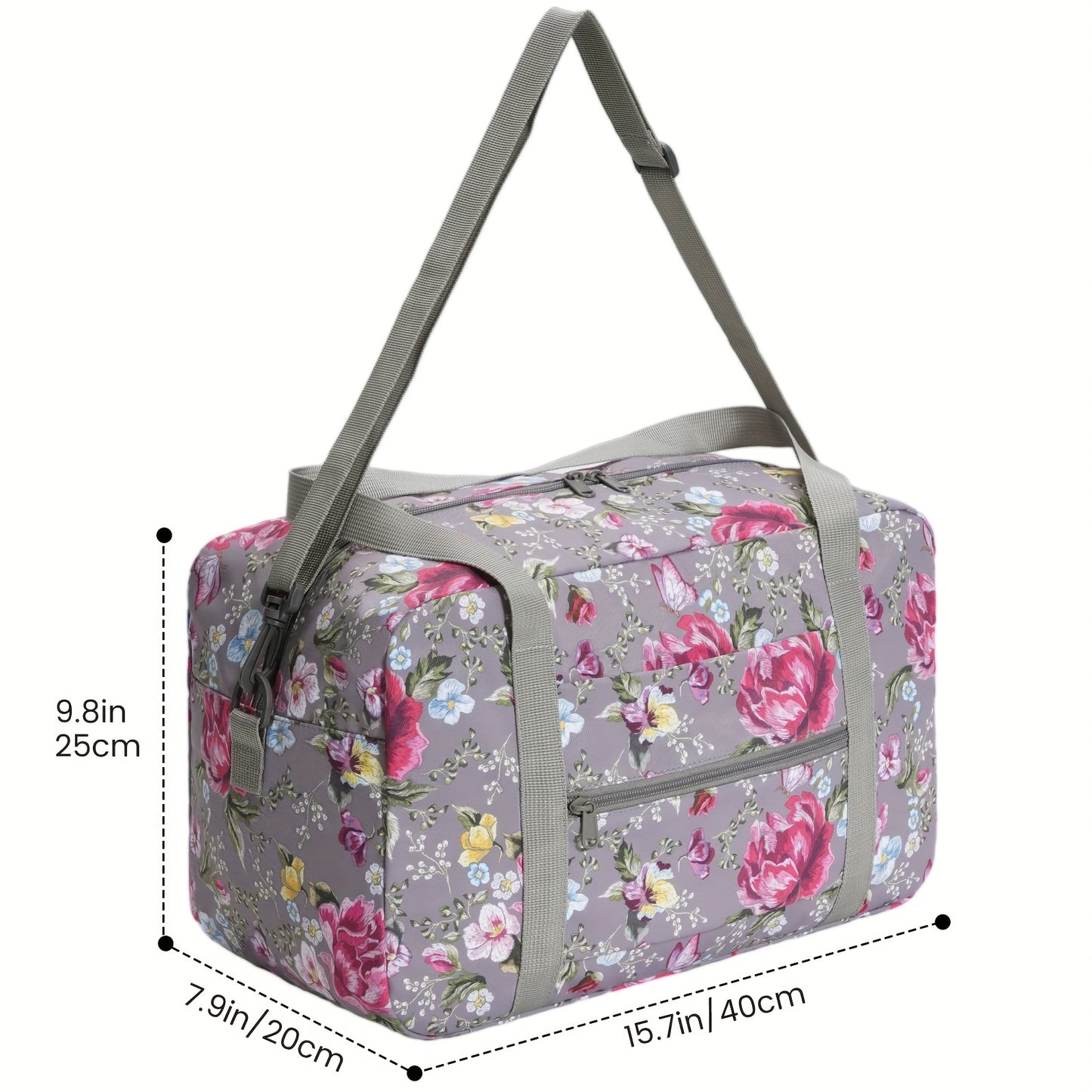 Small Cabin Bag , Foldable Underseat Carry-On Duffel with Shoulder Strap , Durable Fabric & Reinforced Stitching , Lightweight Hand Luggage Holdall for Men, Women & Travellers , 20L 40x20x25 , Best Summer Travel Essential, Christmas Gift