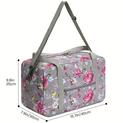 Small Cabin Bag , Foldable Underseat Carry-On Duffel with Shoulder Strap , Durable Fabric & Reinforced Stitching , Lightweight Hand Luggage Holdall for Men, Women & Travellers , 20L 40x20x25 , Best Summer Travel Essential, Christmas Gift