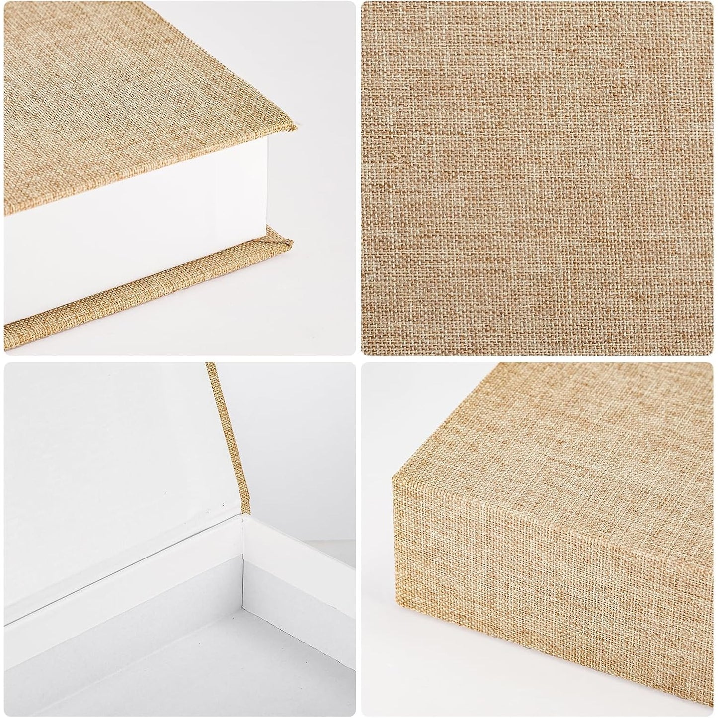 3pcs Decorative Book Boxes Set, Modern Faux Books for Home Decor, Hardcover Storage Boxes for Bookshelf, Coffee Table & Office Decoration