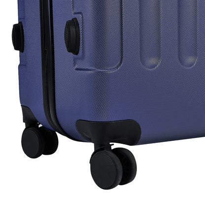 20" Suitcase Lightweight 4 Wheel Spinner Hard Shell ABS Luggage Hold Check in Travel Case Cabin Suitcase Carry On Suitcase, Hard Shell Suitcase with 4 Wheels Cabin Luggage Blue B