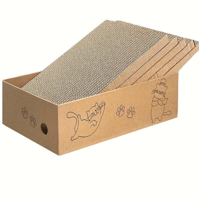[Cardboard Cat Scratcher Pad] Corrugated Cardboard Pet Cat Kitten Scratcher Scratching Pad Sofa Board Mat