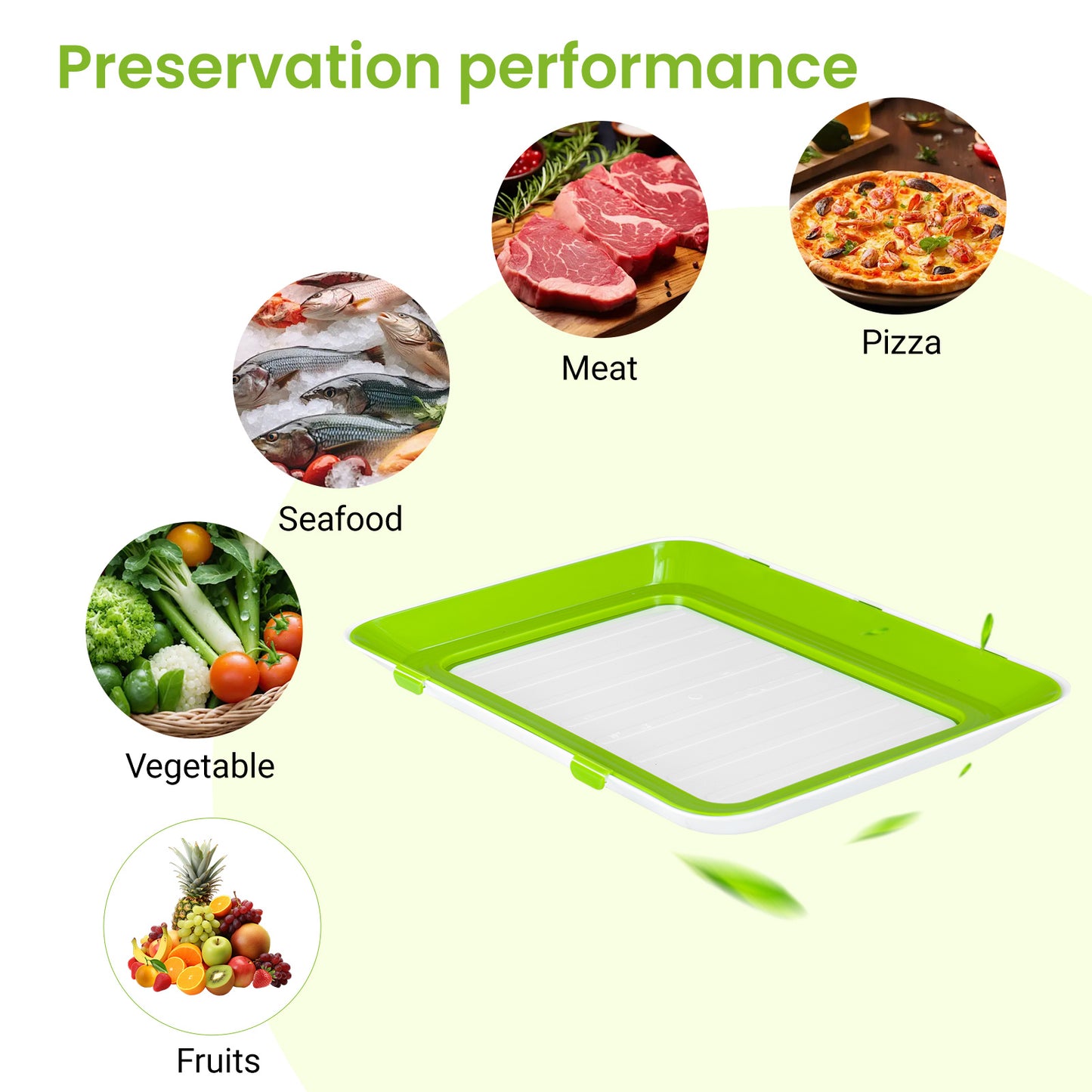 Stretch-Fit Food Storage Containers Reusable Preservation Trays for Fridge Organization – Perfect for Vegetables, Fruits, and Meats – Space-Saving Stackable Design