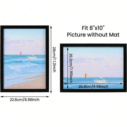 6pcs Set of Black Photo Frames, Both Freestanding And Wall Mounted, Suitable for Multi Size Photo Frames of Posters, Certificates, And Documents