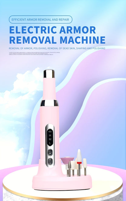 Datimes Cordless Electric Nail Drill Machine Professional with LCD Display & Drill Bits/Sanding Bands Suitable for Acrylic Gel Nails, Manicure/Pedicure Kit for Grinding, Polishing, Trimming, Suitable for & Salon Use, - Nail