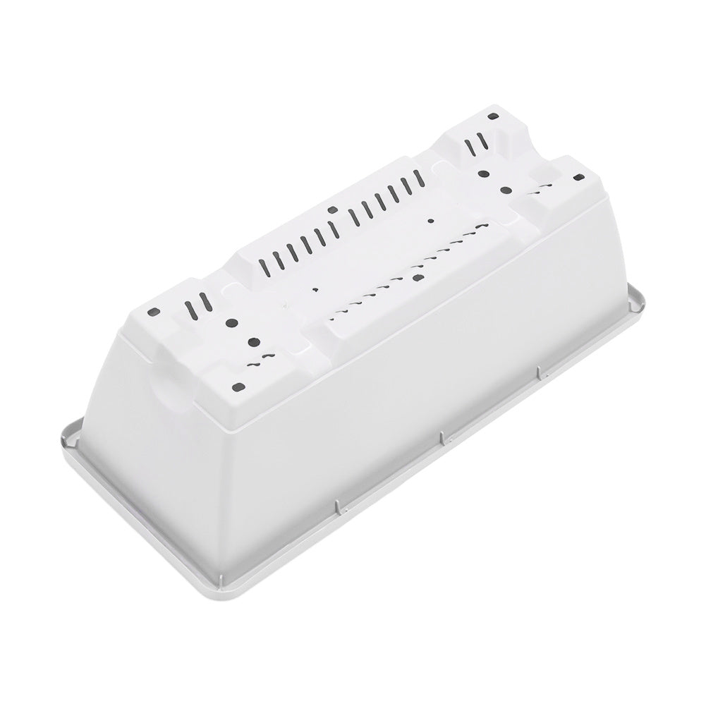 5pcs Balcony Vegetable Basin, Long Strip Horon Basin, Outdoor Creative Plastic Vegetable Planting Box, Available in White, Gray, Dark Green And Brick Red. Available Sizes: L42.5*W17*H14Cm/L49.5*W19*H*14Cm