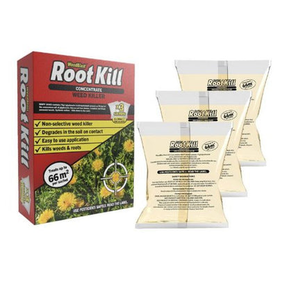 Root Kill Concentrated Weedkiller Extra Strong 3x100ml Sachets