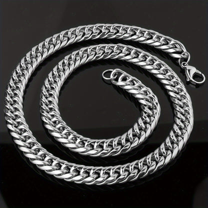 19Mm High Quality 316 316 Stainless Steel Heavy Necklace Men'S Curb Cuban Chain Necklace