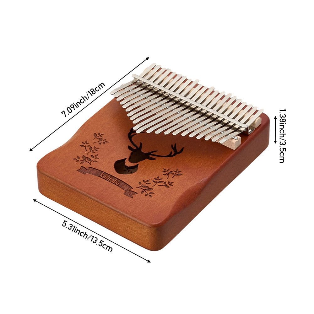 21 Keys Thumb Piano Kalimba with Tuning Hammer & Accessories - Portable Acoustic Musical Instrument for Beginners, Includes Storage Bag, Durable Wooden Construction, Perfect Holiday Gift, Musical Instruments, Anxiety & Stress Relief Instrument
