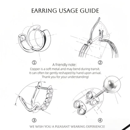 [Wedding Jewelry] A Pair of Rose Golden High-End Hypoallergenic Copper Women's Earrings, Elegant and Luxurious with Synthetic Synthetic Zirconia Inlay, Rose Flower and Lily of the Valley Pendant Design, Suitable for Daily Wear, Banquets, and Vacations, We