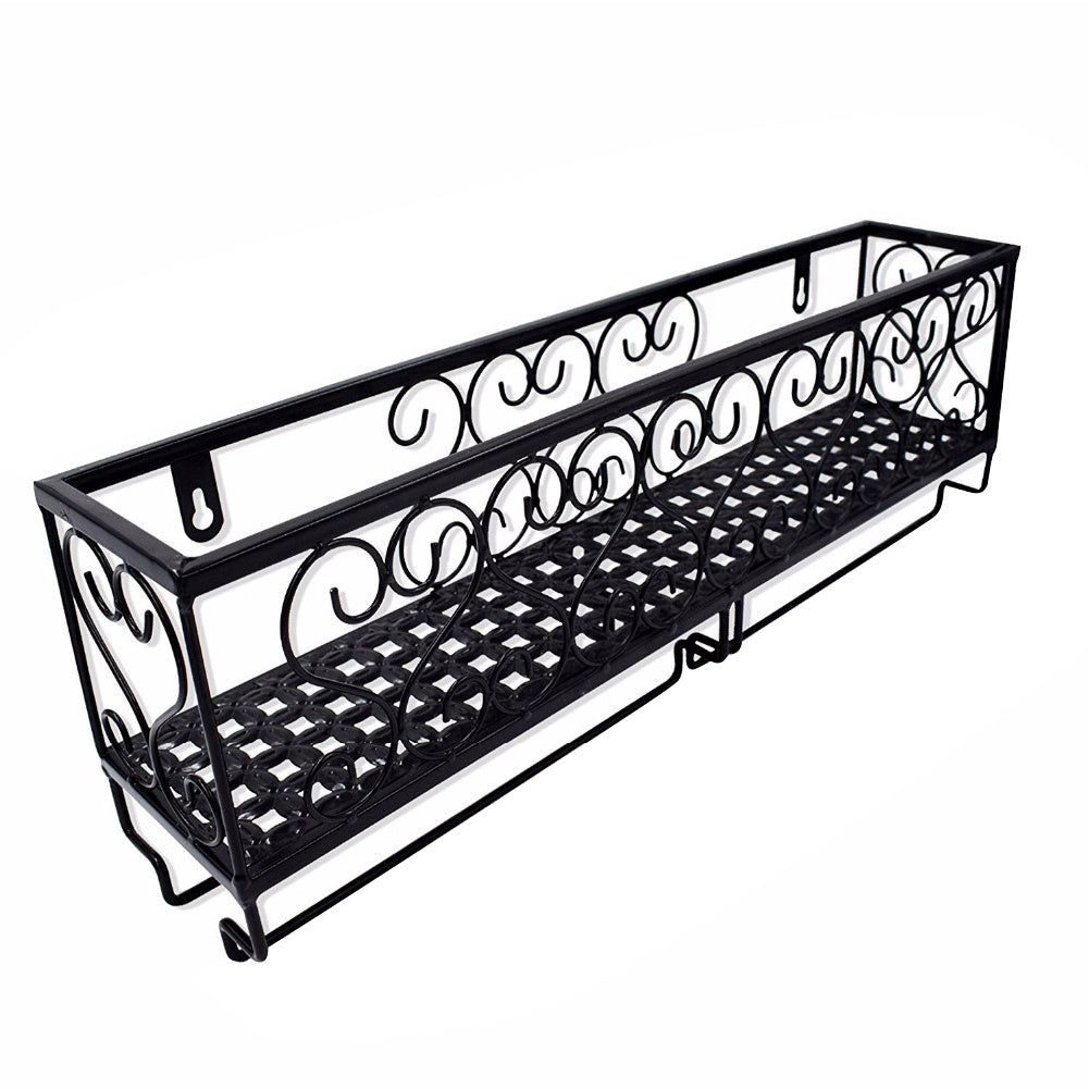 Wall Mounted Wine Rack with Glass Holder Metal Wine Shelf Champagne Bottle Holder Hanging Rustic Wine Holder Floating Wine Shelf for Kitchen 50x10x17cm