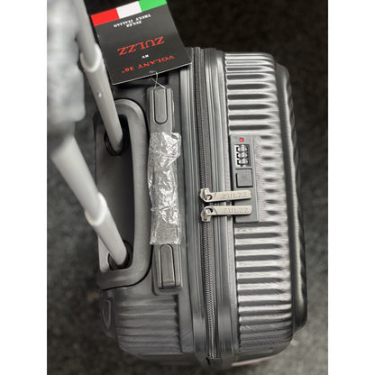 ZULZZ 20'' Lightweight Cabin Carry-On Suitcase – Hard Shell Hand Luggage with Code Lock, 4 Detachable 360° Double Spinner Wheels