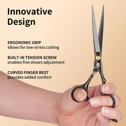 Professional 6.5-Inch Pointed Hair Scissors, Ideal for Both Salons And Home Use, Featuring High-Quality Blades for Precision Cutting