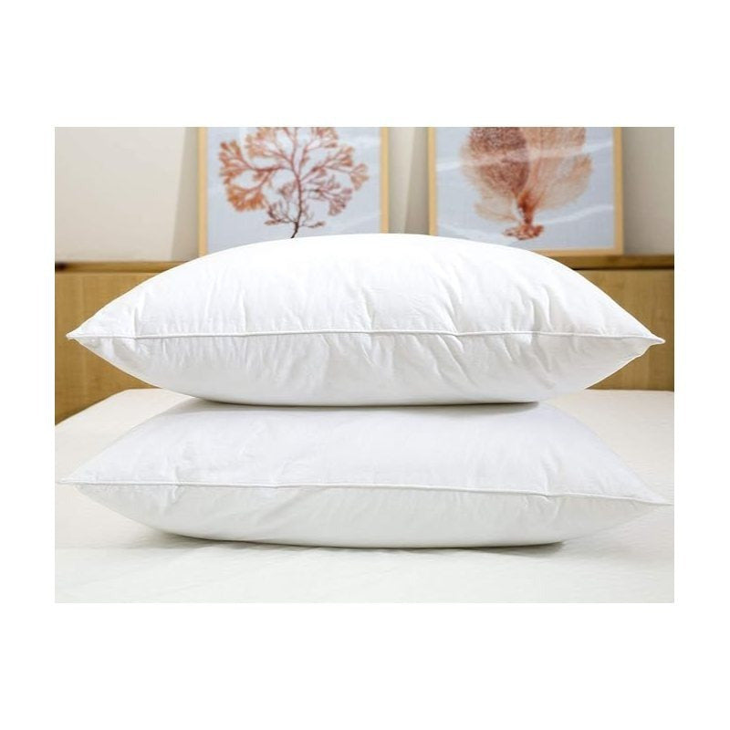 Duck Feather Pillows Pack of 1 and 2 Hotel Quality, Washable, Medium/Soft Support