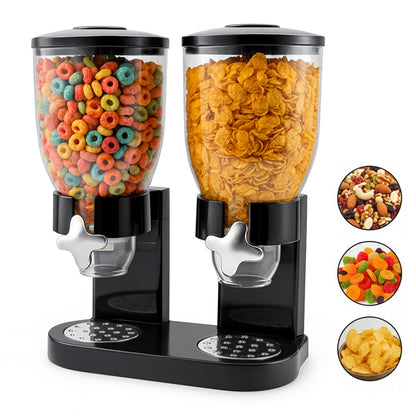 Food Cereal Dispenser, Dry Goods Storage Dispenser, Quick Kitchen Dispenser, Suitable for Corn Chips, Candy, Nuts, Beans, And Other Kitchen Cereals.