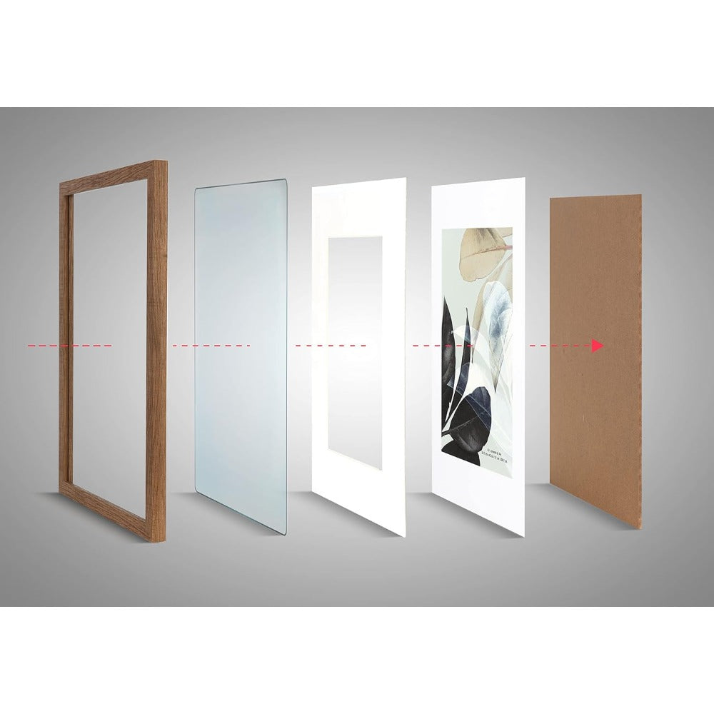 Set of 3 Wooden A3 Picture Frames with Mount, Freestanding & Wall Mountable, Ideal for Posters, Certificates, Photos