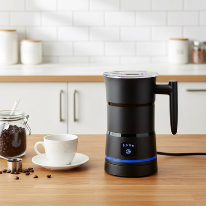 Milk Frother, Milk Frother Electric, 4- in-1 Automatic Milk Frothers, Large Capacity Hot & Cold Milk Foamer, Silent Operation Milk Heater and Warmer for Coffee, Latte, Cappuccino, Chocolate