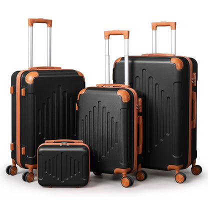 Hard Shell Luggage Set 3 4 5 Piece ABS Suitcase Set with 360° Spinner Wheels Expandable Lightweight Hardside 12 16 20 24 28 Inch 7 Colour Combinations UK