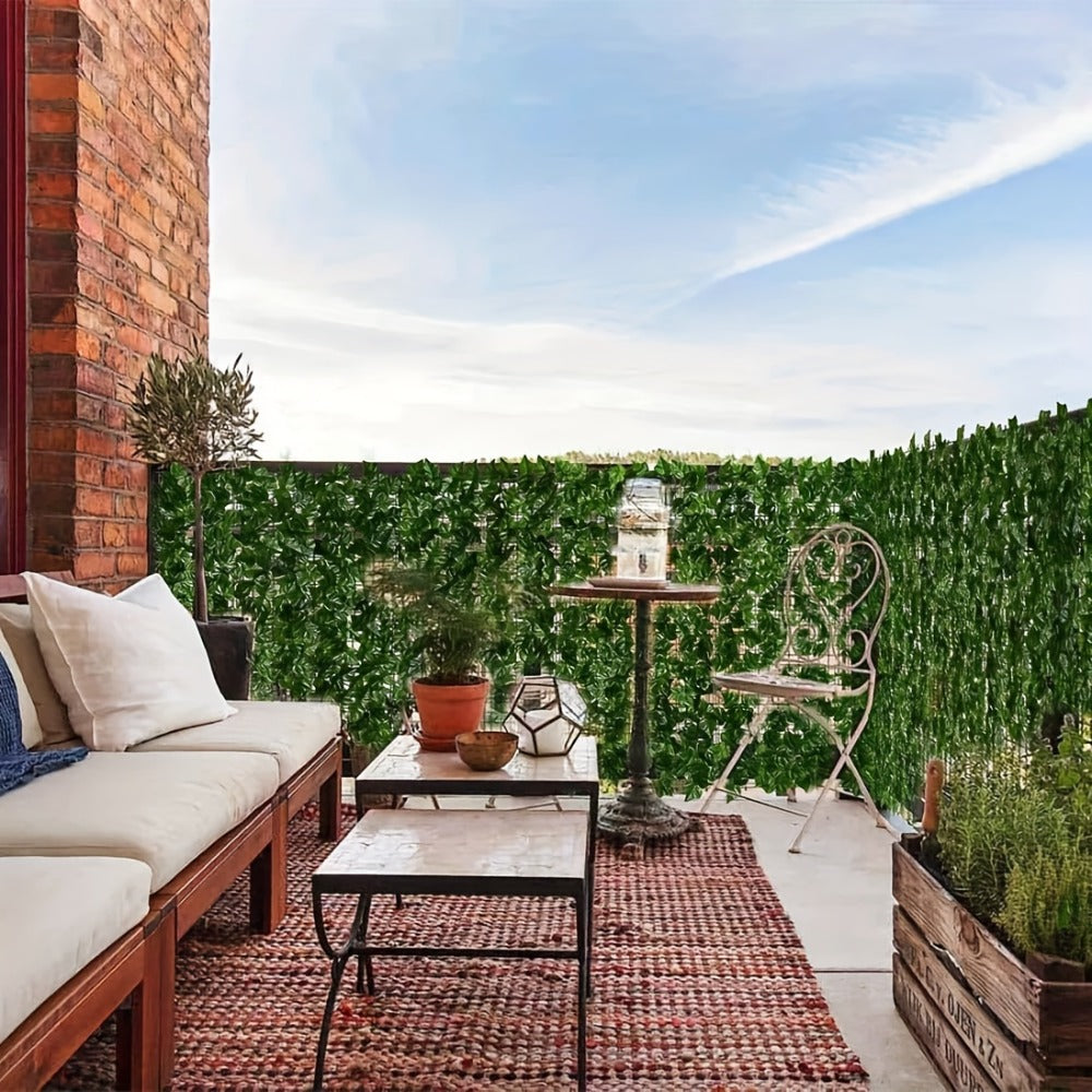 Artificial Ivy Leaf Privacy Fence Panel Garden Screening Hedge Wall Cover Balcony Patio Backyard Decoration 1M x 3M or 1M x 5M