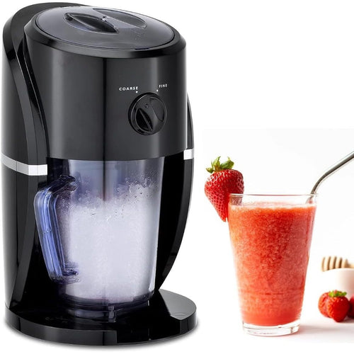 Electric Ice Crusher with Built in Stirrer & Ice Scoop | Removable BPA Free Jug for Making Snow Cones Slushies Smoothies, Cocktail, Frappuccinos, Iced Coffee, Margaritas, Pina Coladas