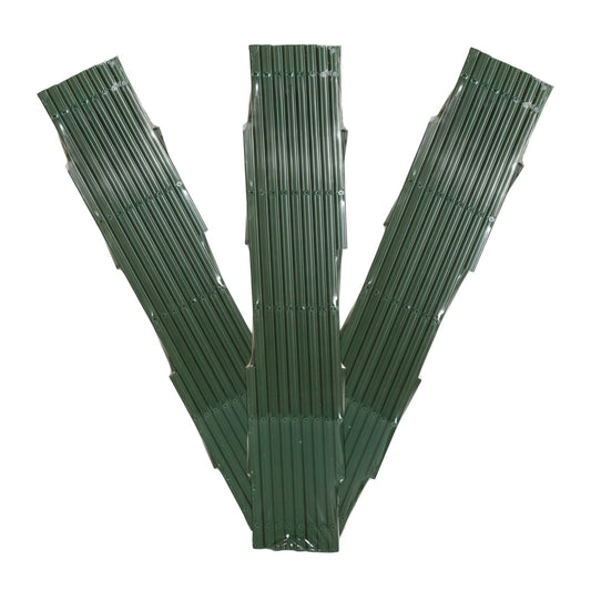 Set of 3 Expanding Green Plastic Wall Foldable Trellis Fence 180 x 46cm, 180 x 90cm