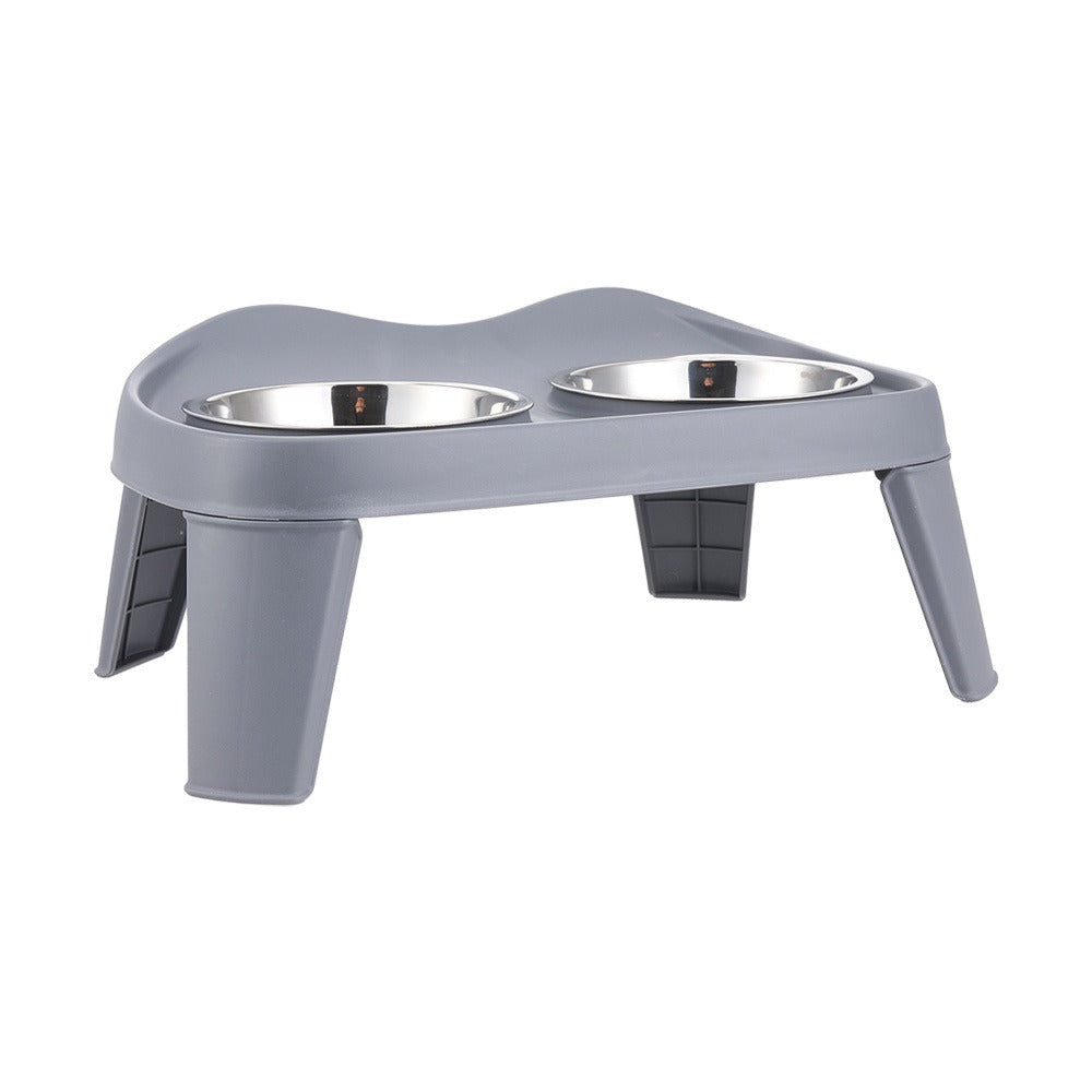Raised Dog Feeding Station with 2 Stainless Steel Bowls – Adjustable Height Elevated Dog Bowl Stand, Non-Slip Base, Ideal for Large Dogs & Joint Support