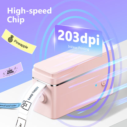 Mini Label Maker with Tape, P31S Portable Thermal Printer, Sticker Making Label Maker with Multiple Templates, Wireless Connectivity&Durable, For Organizing Storage Devices, Office, Home