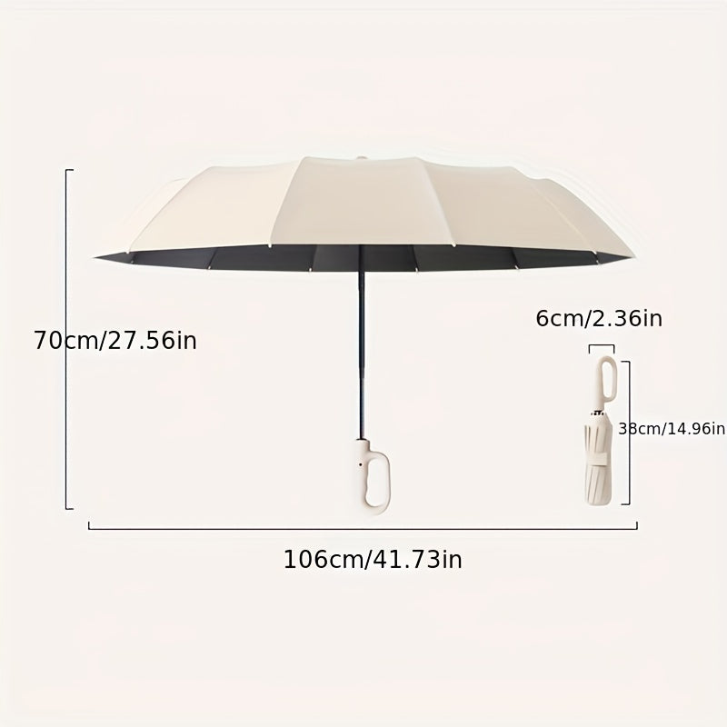 Fully Automatic Buckle Folding Umbrella, 2 Discounted Sets, And Shading, Suitable for Men And Women, Travel Umbrella, with a Diameter of 106Cm/41.2-Inch When Opened, Sturdy And Durable, Personalized High-Quality Umbrella