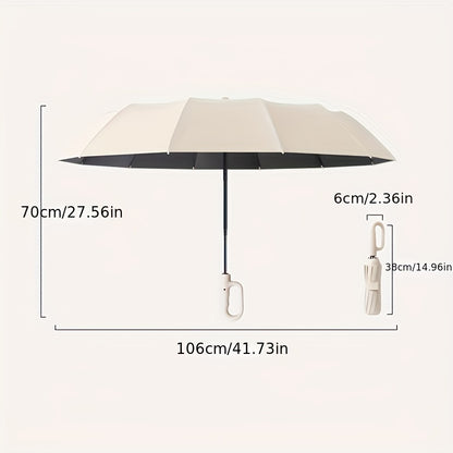 Fully Automatic Buckle Folding Umbrella, 2 Discounted Sets, And Shading, Suitable for Men And Women, Travel Umbrella, with a Diameter of 106Cm/41.2-Inch When Opened, Sturdy And Durable, Personalized High-Quality Umbrella