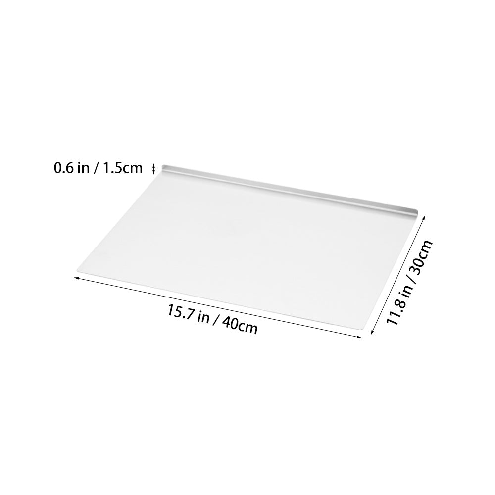 Medium/Large/Extra-Large Stainless Steel Chopping Board, thickened one-piece construction, designed for kitchen tasks. Suitable for vegetable preparation, pizza and cake bread kneading, and fruit processing. Freestanding food preparation surface and knead