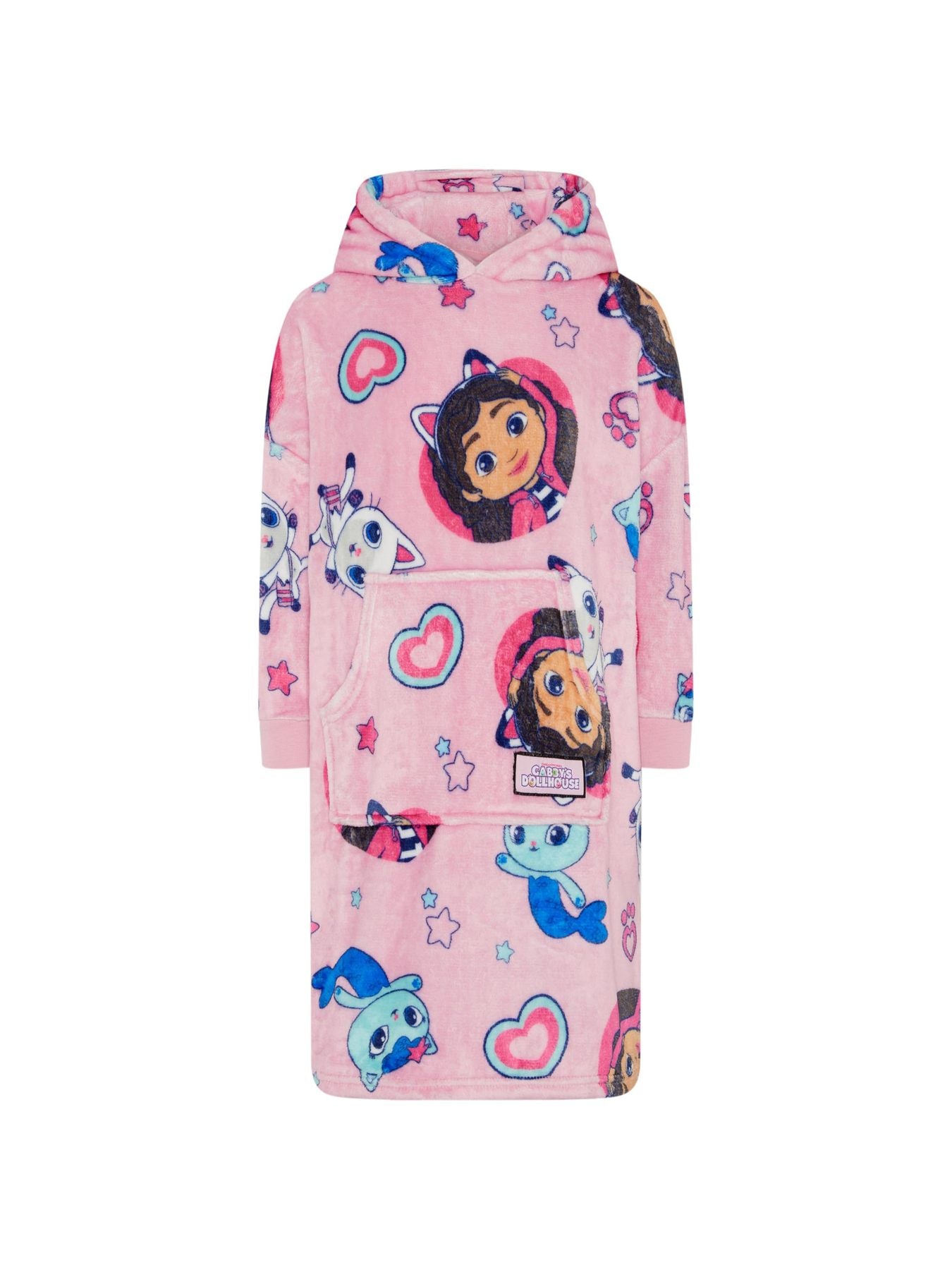 DREAMWORKS GABBY'S DOLLHOUSE Gabby'S Dollhouse Wearable Blanket Hoodie, Stocking filler xmas gift