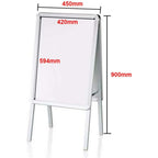 A-Board Pavement Sign with Foldable, Non-Slip, Waterproof, A2 - product gallery image 2